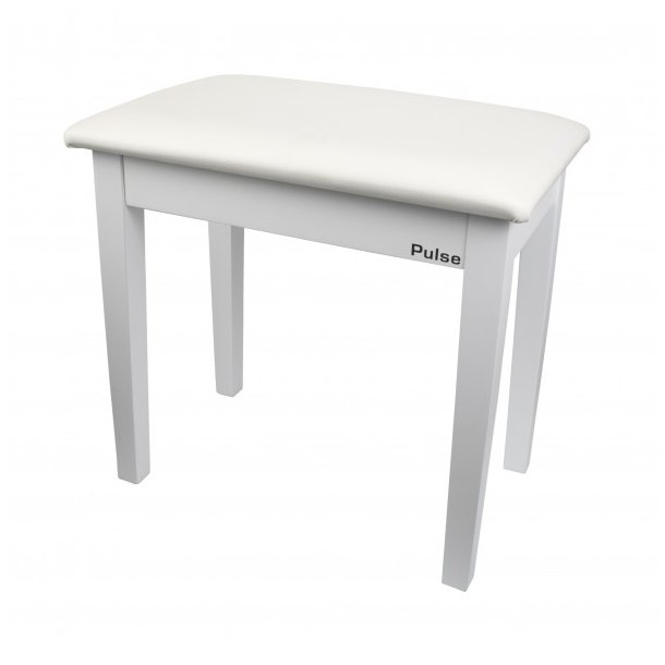 Pulse Piano bench with music storage White